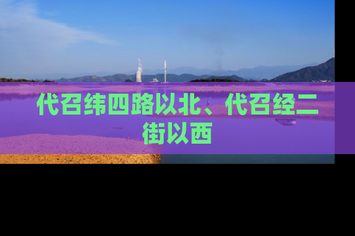 代召纬四路以北、代召经二街以西
