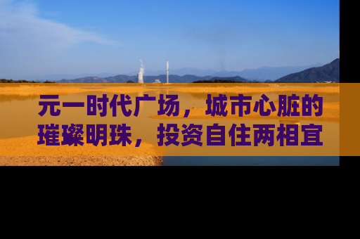 元一时代广场，城市心脏的璀璨明珠，投资自住两相宜的房产新宠