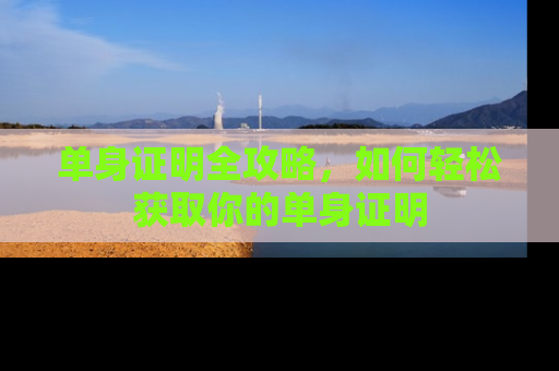 单身证明全攻略，如何轻松获取你的单身证明