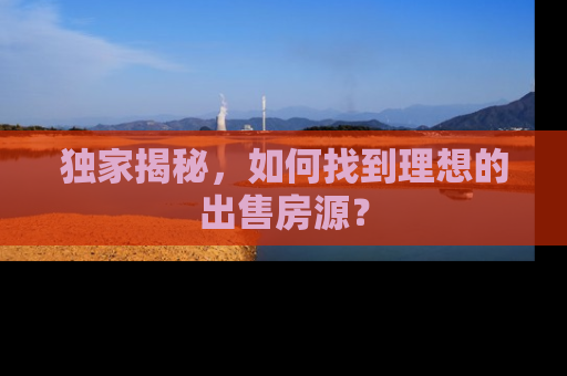 独家揭秘，如何找到理想的出售房源？