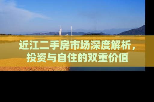 近江二手房市场深度解析，投资与自住的双重价值