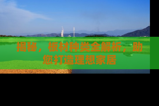 揭秘，板材种类全解析，助您打造理想家居